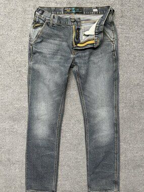 Ariat Rebar M7 Slim Straight Leg Jeans Mens 30x30 Blue Denim Western Workwear